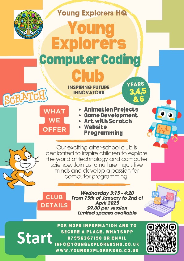 WB Coding Flyer Spring term 25